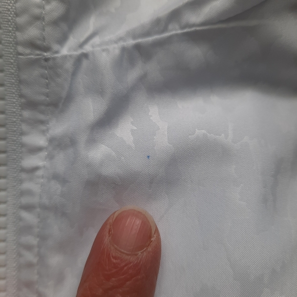 Zyia Activewear White Mesh Lined Jacket Hooded Thumb Holes Womens Size XLarge - Picture 14 of 16